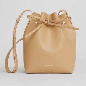 NWT Mansur Gavriel Mini Bucket Bag in Sand